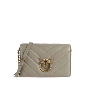 Pinko Love Click Classic Crossbody bag taupe