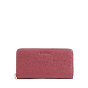 Coccinelle Metallic Soft Wallet antique pink