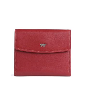Braun Büffel Golf Secure RFID Wallet red