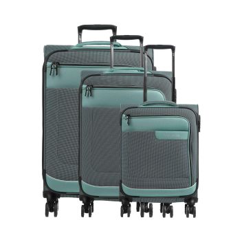 Travelite Viia Suitcase set (4 wheels) green