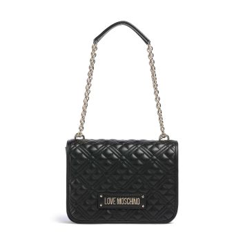 Love Moschino Quilted Laminated Shoulder bag black