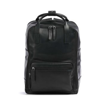 The Chesterfield Brand Cow Wax Pull Up Caicos Backpack black