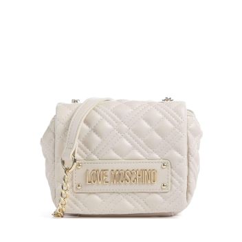 Love Moschino Quilted Crossbody bag beige