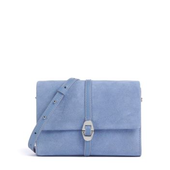 Coccinelle Dorian Suede Crossbody bag blue
