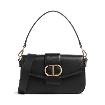 Twinset Amie Quilted Leather Shoulder bag black