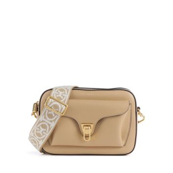 Coccinelle Beat Soft Ribbon Crossbody bag beige