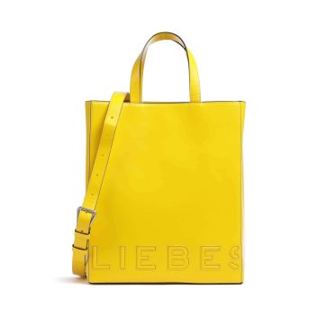 Liebeskind Paper Bag Logo Carter M Handbag yellow