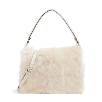 Abro Shearling Astor Shoulder bag sand