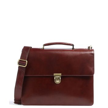 Leonhard Heyden Cambridge Briefcase red brown