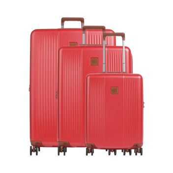 Brics Ferrara Suitcase set (4 wheels) red