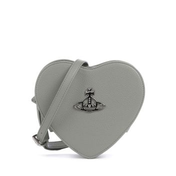 Vivienne Westwood Louise Re-Vegan Heart Crossbody bag greygreen