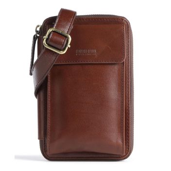 Leonhard Heyden Cambridge Phone bag red brown