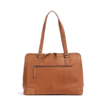 The Chesterfield Brand Cow Wax Pull Up Lugano Tote bag cognac