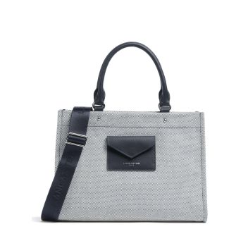 Lancaster Actual Canvas Conscious Handbag white/blue