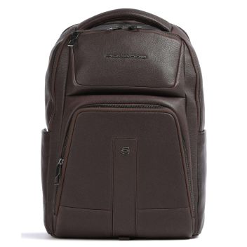 Piquadro Circle Laptop backpack dark brown