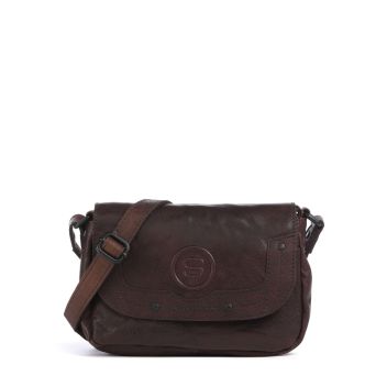 Spikes & Sparrow Bronco Linne Crossbody bag dark brown
