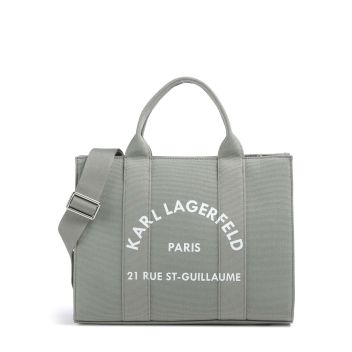 Karl Lagerfeld K/Rue St Guillaume Medium Handbag greygreen
