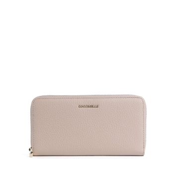 Coccinelle Metallic Soft Wallet nude