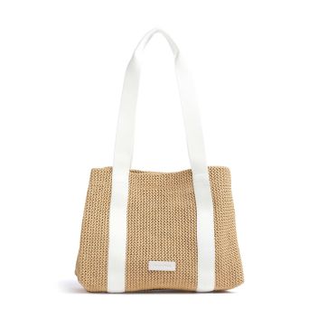 Marc O\'Polo Runja Tote bag beige/white