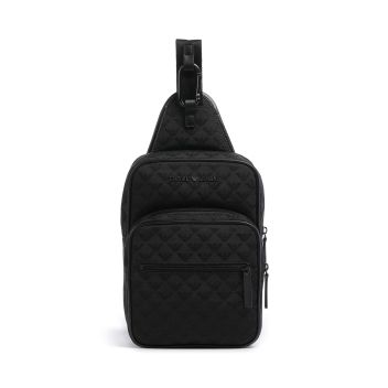 Emporio Armani Omnia Jacquard Sling bag black