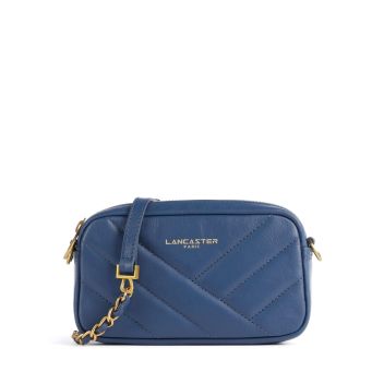 Lancaster Soft Matelassé Crossbody bag blue