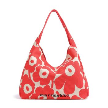 Marimekko Unikko Knitted Hobo bag red