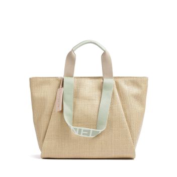 Coccinelle Never Without Bag Straw Signature Tote bag nature