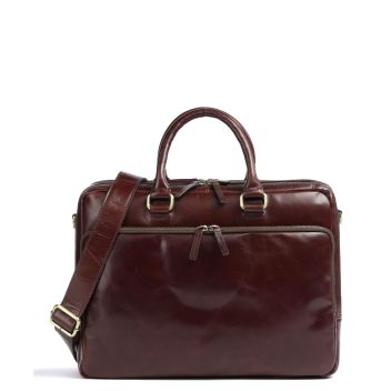 Leonhard Heyden Cambridge Briefcase red brown