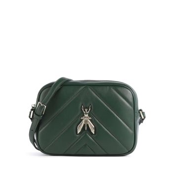 Patrizia Pepe Fly Quilted Crossbody bag dark green