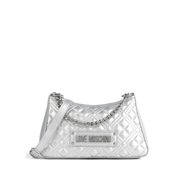 Love Moschino Quilted Crossbody bag silver