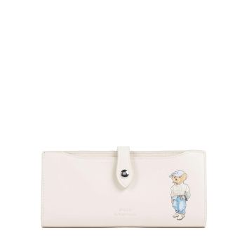 Polo Ralph Lauren Bear Eran Cable Wallet ivory