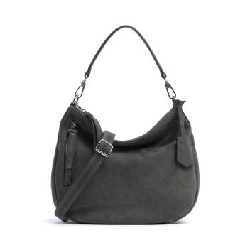 Abro Suede Juna Hobo bag dark grey