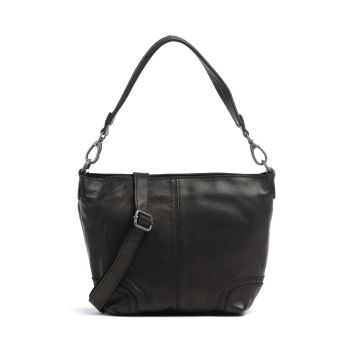 The Chesterfield Brand Washed Waxed Cow Lucy Shoulder bag black