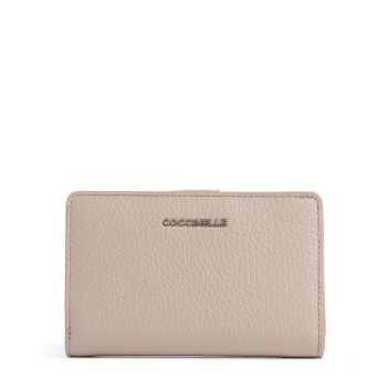 Coccinelle Metallic Soft Wallet nude