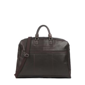 The Chesterfield Brand Cow Wax Pull Up Josh Garment bag dark brown