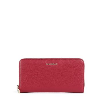 Coccinelle Metallic Soft Wallet red