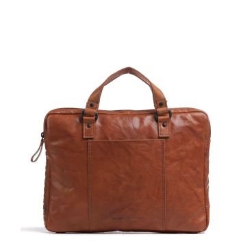 Spikes & Sparrow Bronco Briefcase cognac