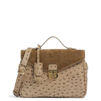 Maison Mollerus Stampato Marly Handbag beige/green