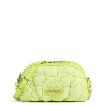 Love Moschino Puffy Heart Crossbody bag light green