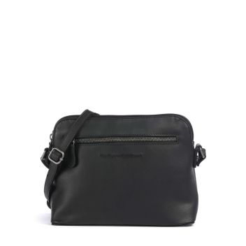 The Chesterfield Brand Cow Wax Pull Up Nebraska Crossbody bag black