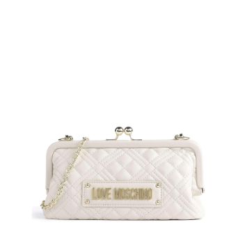 Love Moschino Quilted Crossbody bag ivory