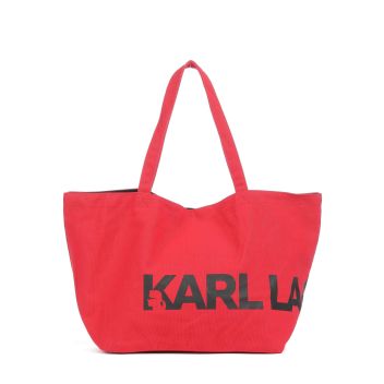 Karl Lagerfeld K/Essential Big Logo Tote bag red