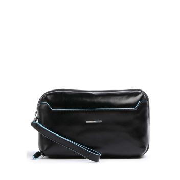 Piquadro Blue Square Wristlet black