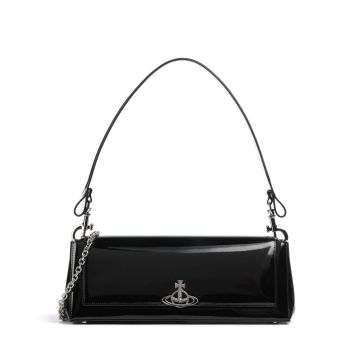 Vivienne Westwood Hazel Shiny Patent Large Shoulder bag black