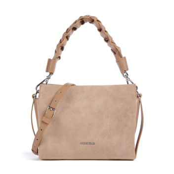 Coccinelle Boheme Suede Handbag light brown