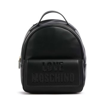 Love Moschino Sparkling Logo Backpack black