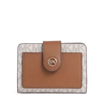 Michael Kors MK Charm Wallet ivory/brown