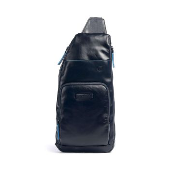 Piquadro Blue Square Revamp RFID Sling bag navy