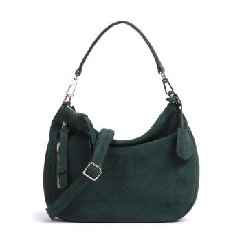 Abro Suede Juna Hobo bag dark green
