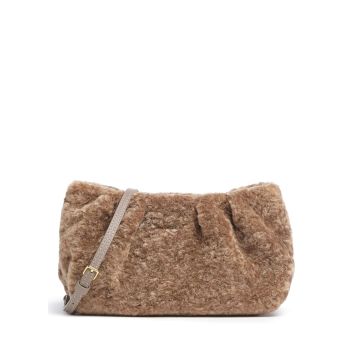 Coccinelle Ophelie Astrakan Shoulder bag brown